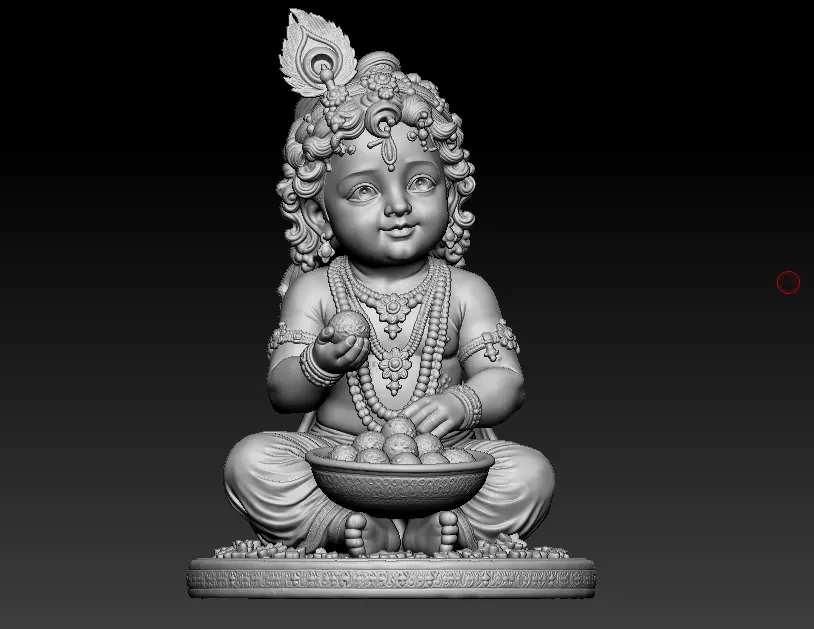 Little krishna 3d printed model 3D print model