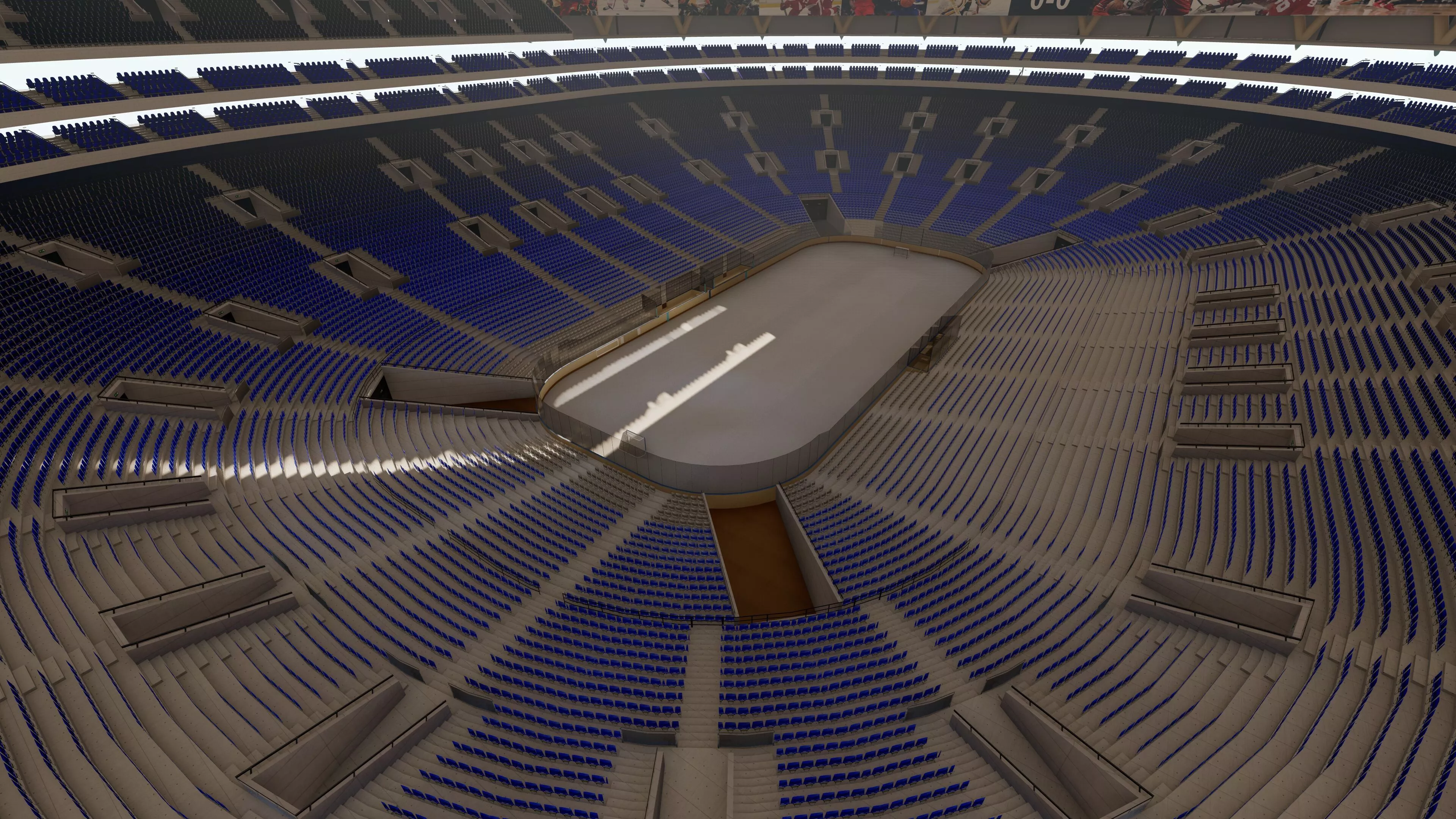 Ice skating stadium - ice hockey stadium 3D model