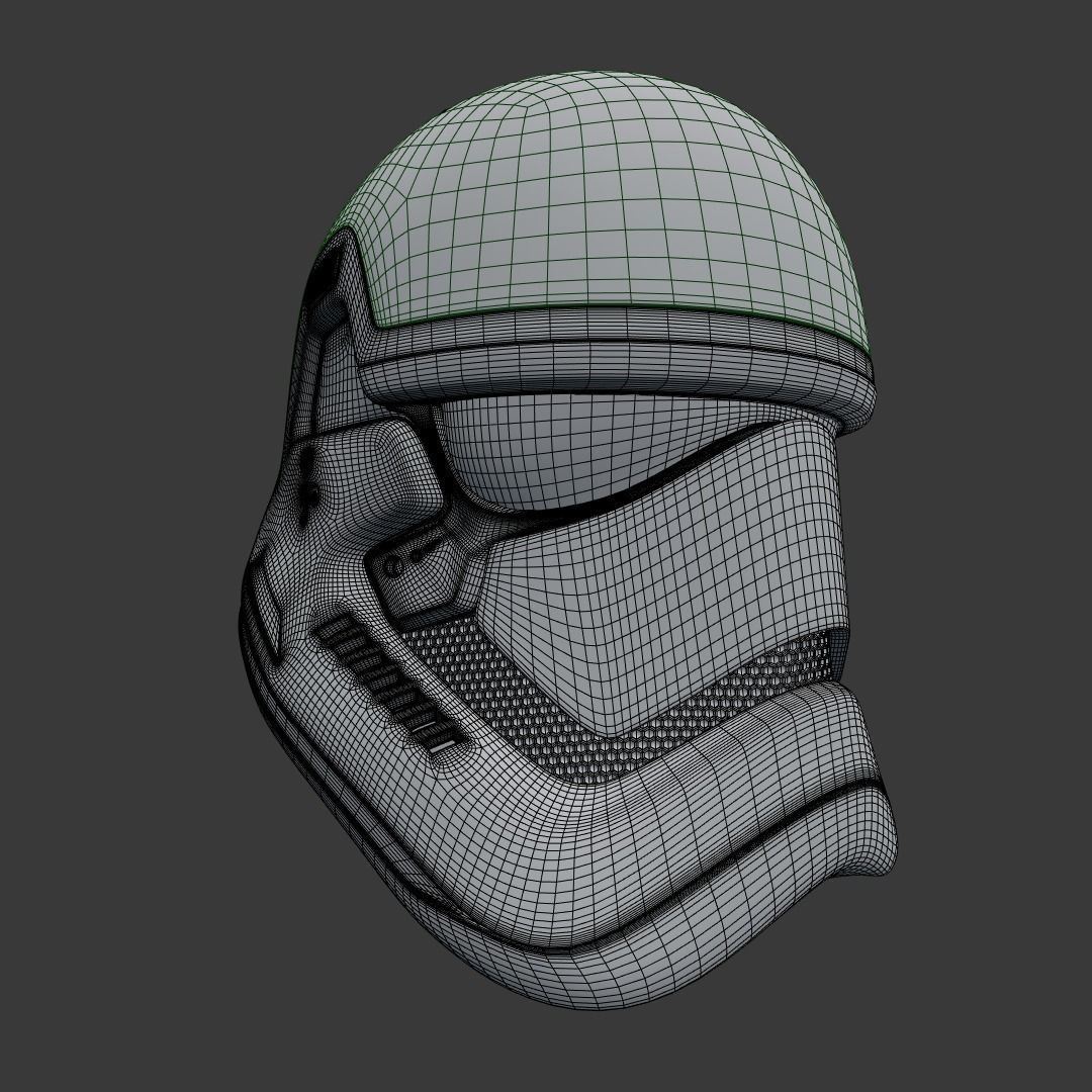 Stormtrooper officer - First Order Low-poly 3D model_15