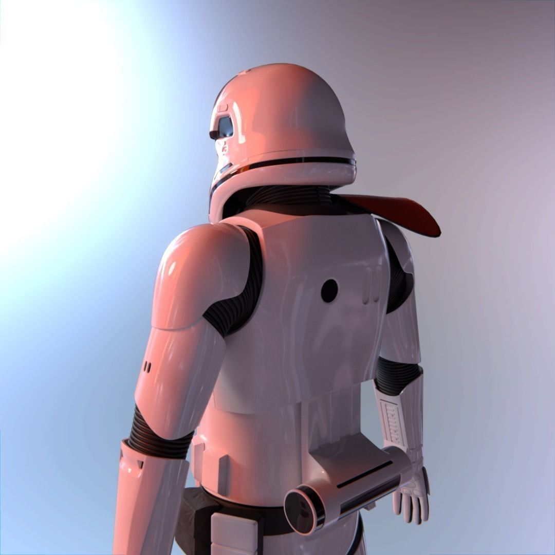Stormtrooper officer - First Order Low-poly 3D model_10