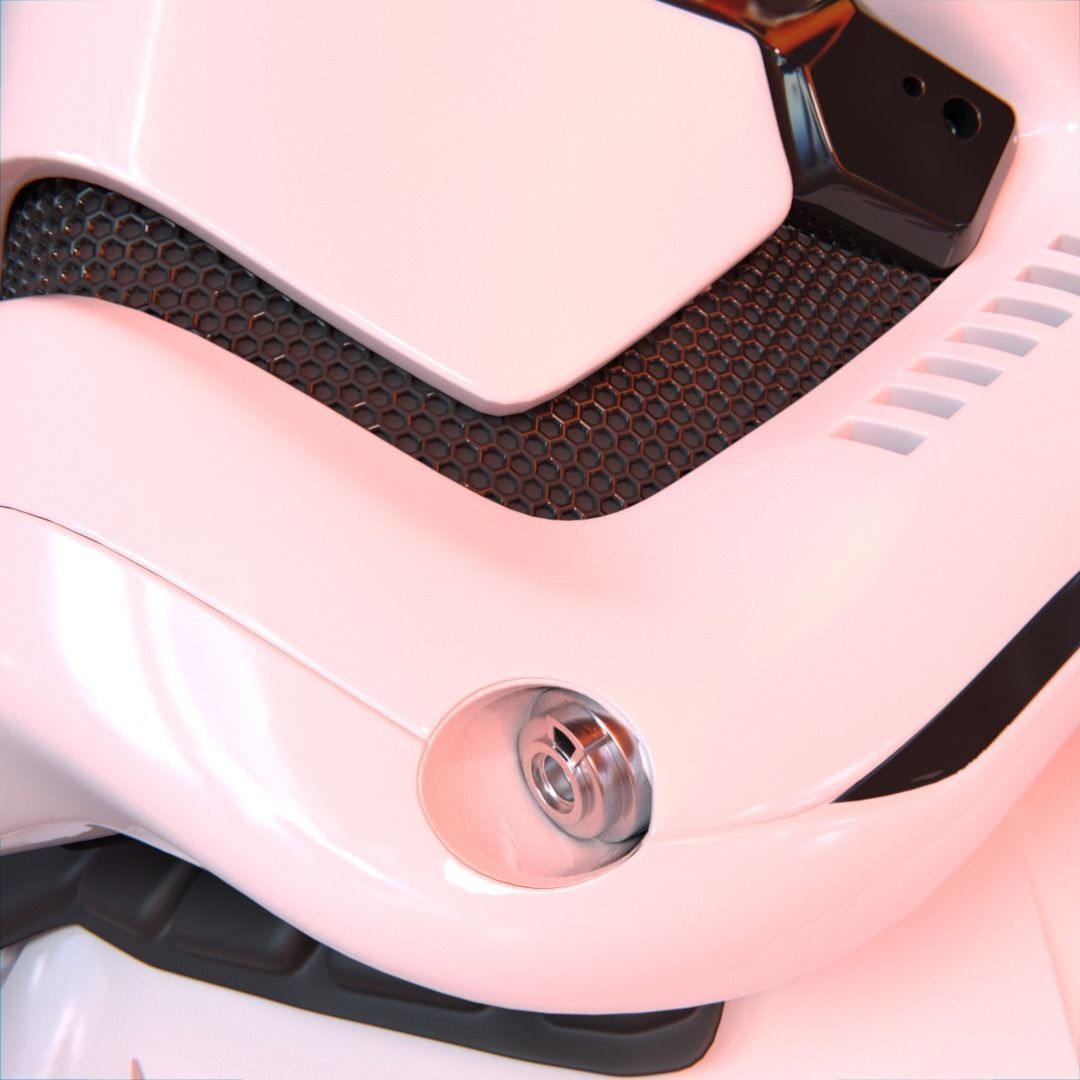 Stormtrooper officer - First Order Low-poly 3D model_3