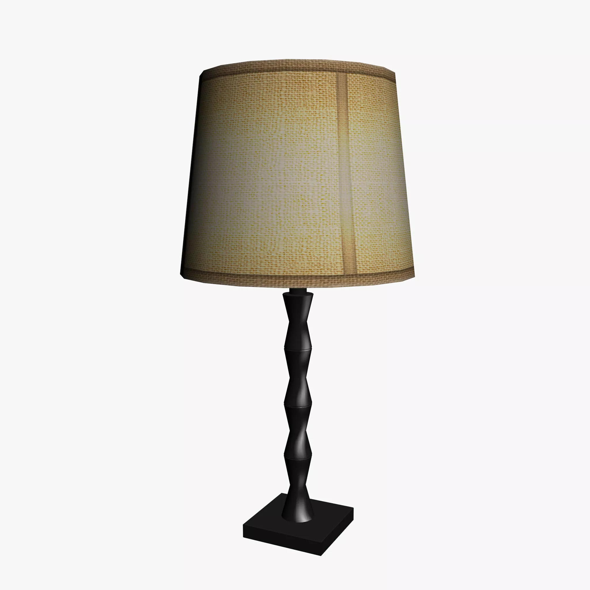 FAUX BAMBOO LAMP AO Low-poly 3D model