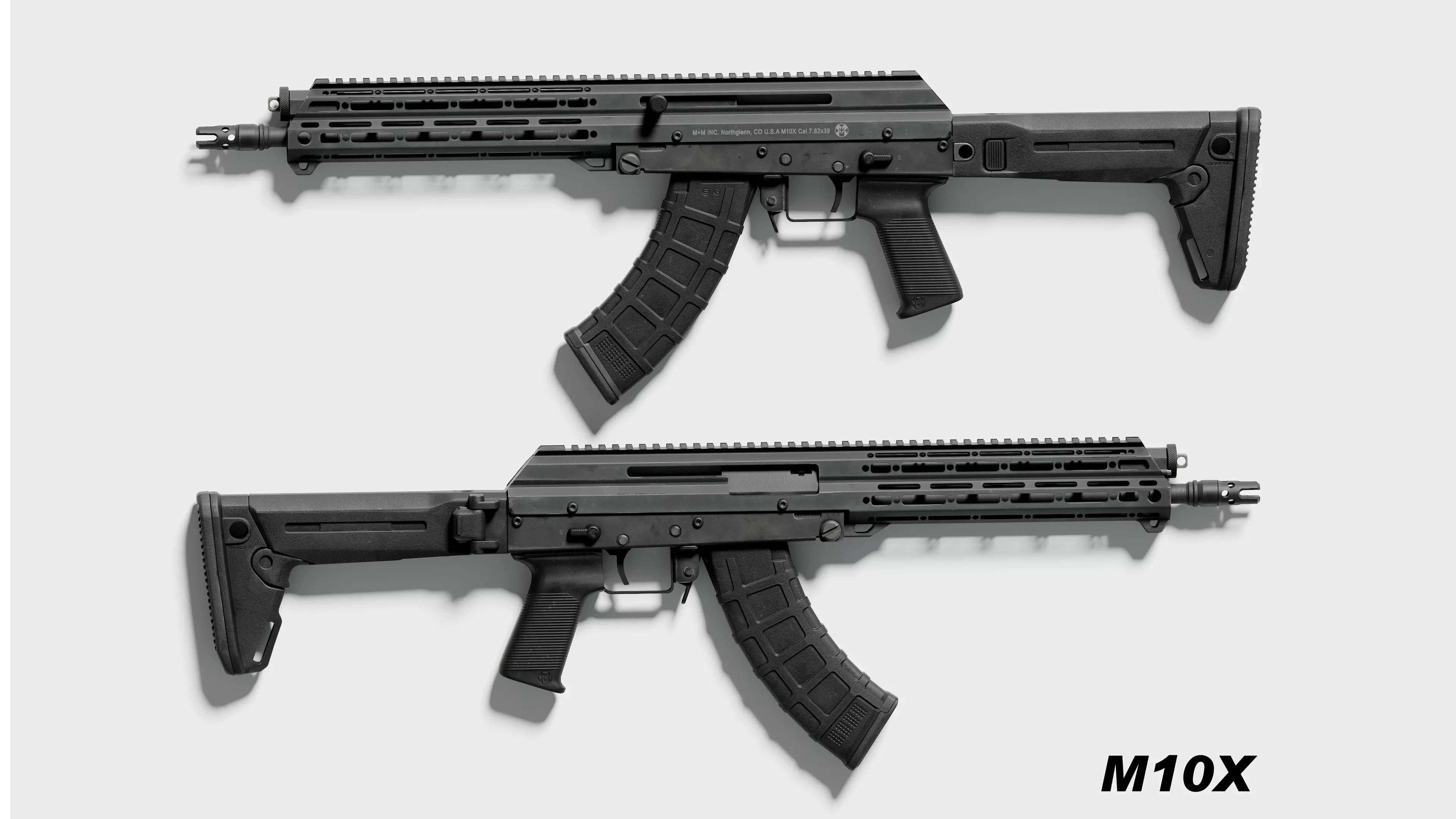 M10X Rifle Low-poly 3D model