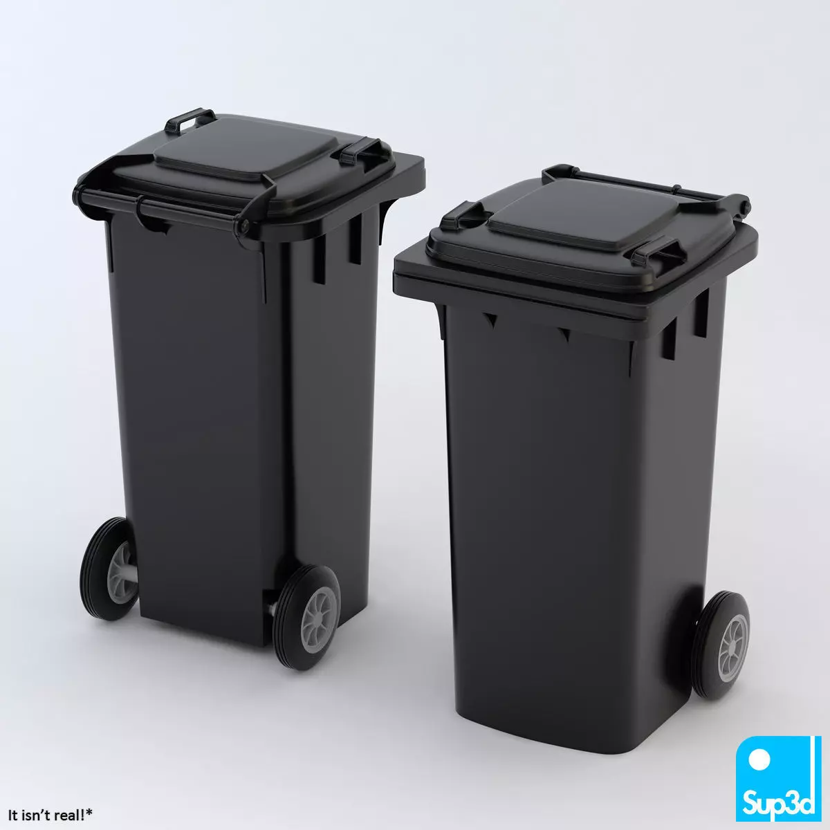 Wheeled-bin 120L 3D model_0