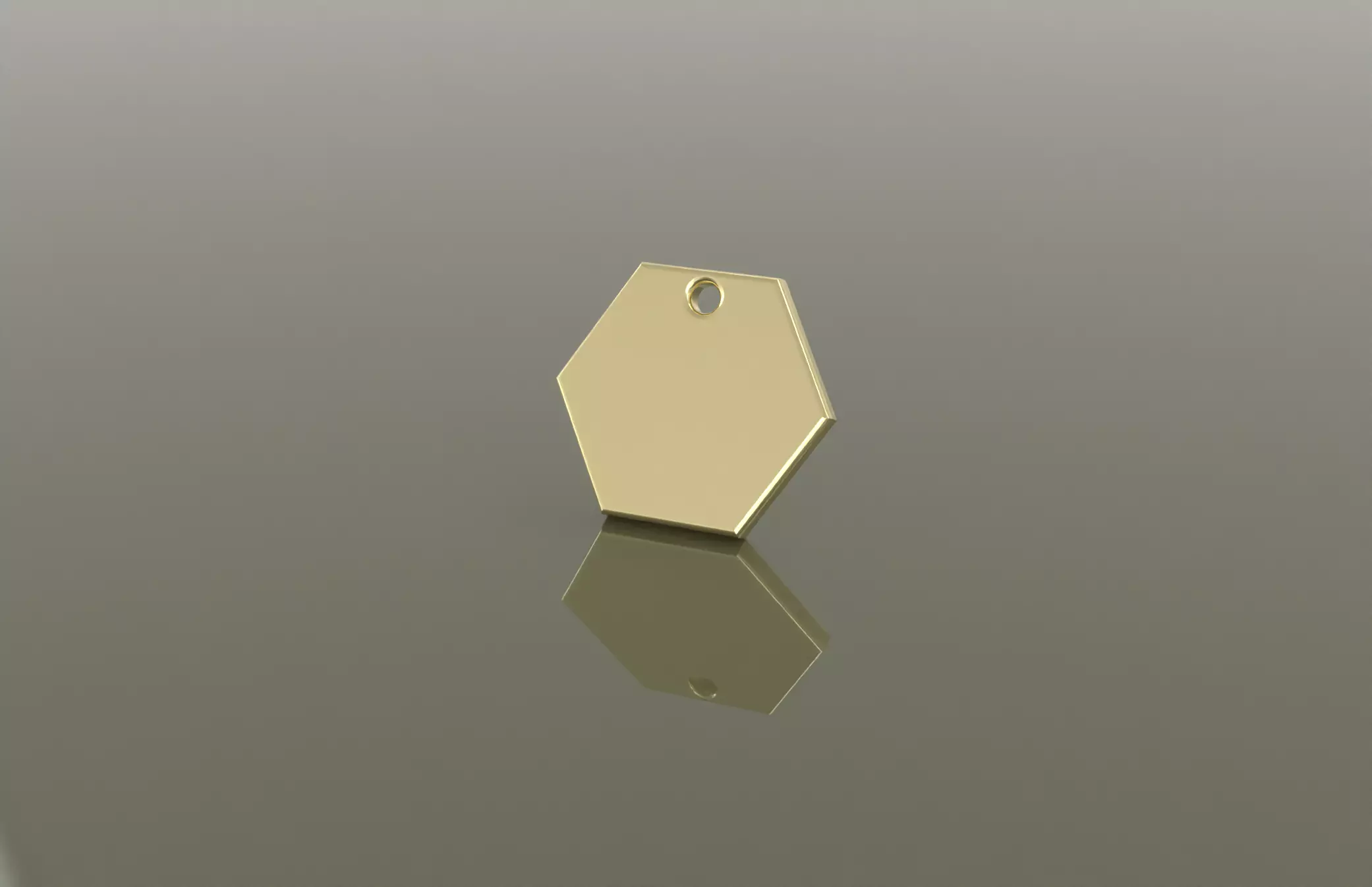 Hexagon Blank Pendants Pack 3D CAD Models 3D print model 3D print model