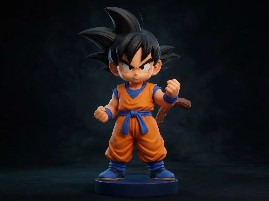 Kid Goku Chibi 3D Printable Figure 3D print model