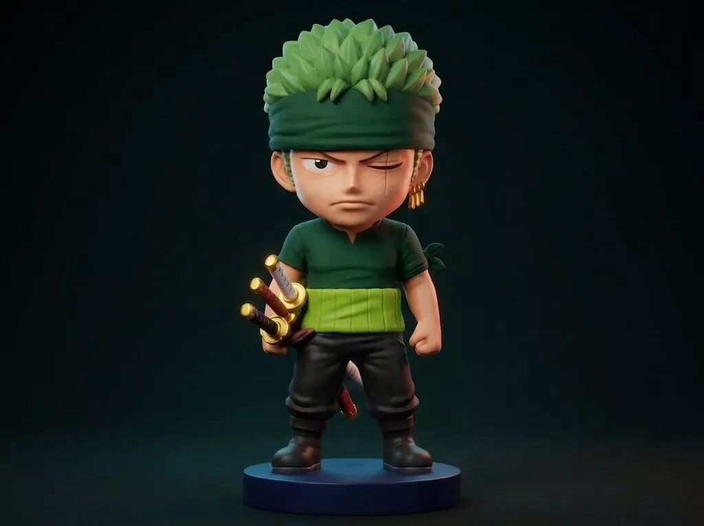 Roronoa Zoro 3D Printable Figure 3D print model