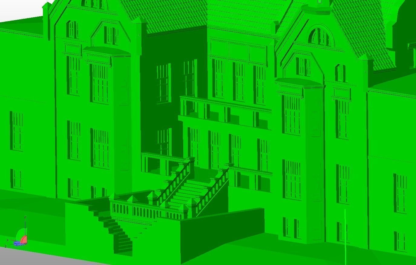 Frenkel s villa in iauliai Lithuania 3D print model_1