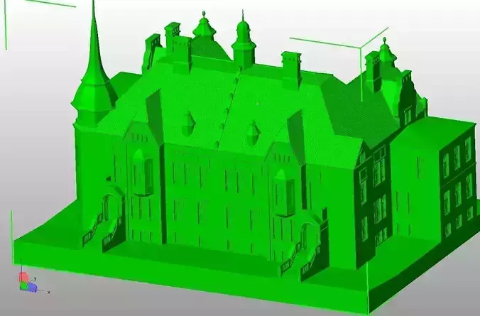 Frenkel s villa in iauliai Lithuania 3D print model