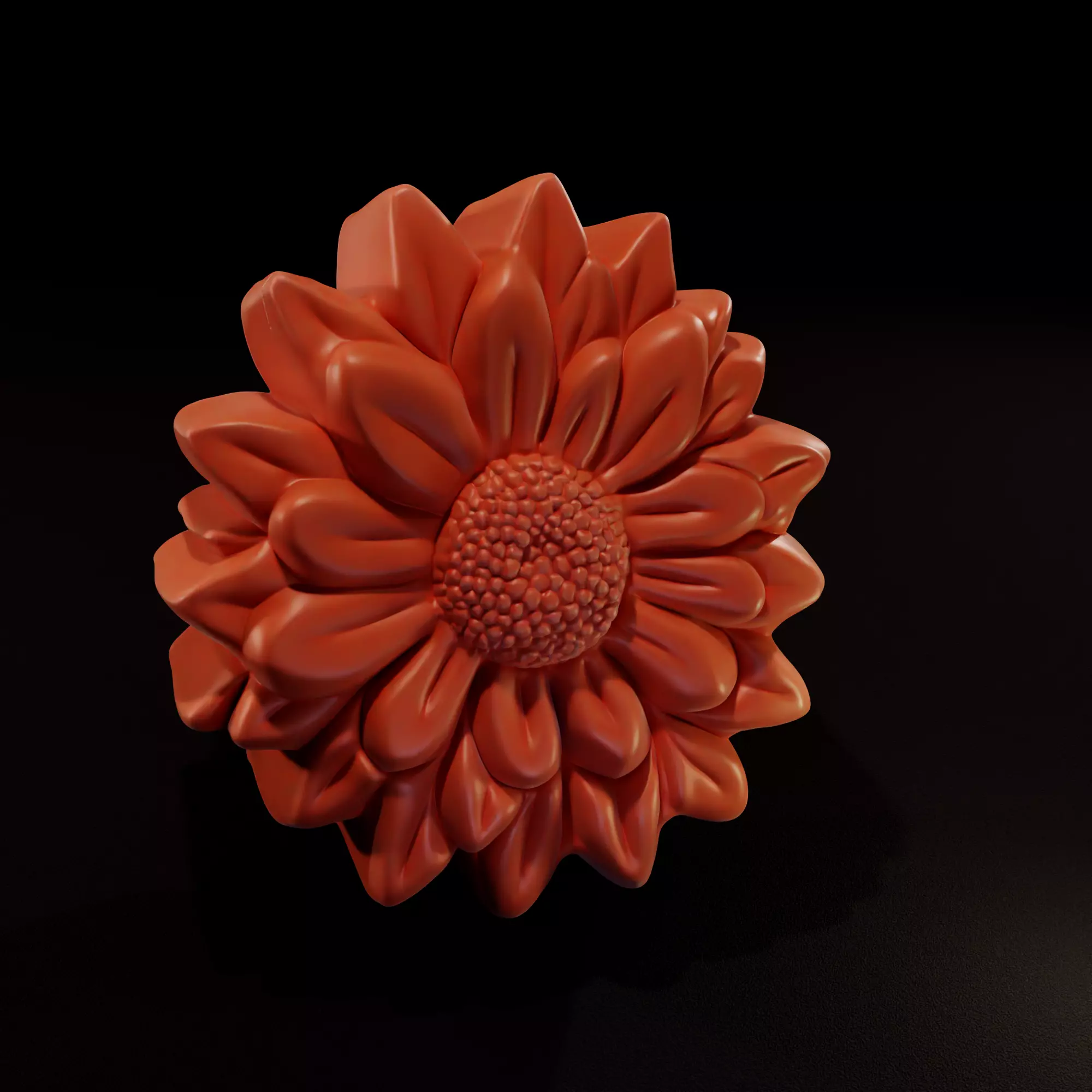 Calendula Flower and Casting Mold 3D print model