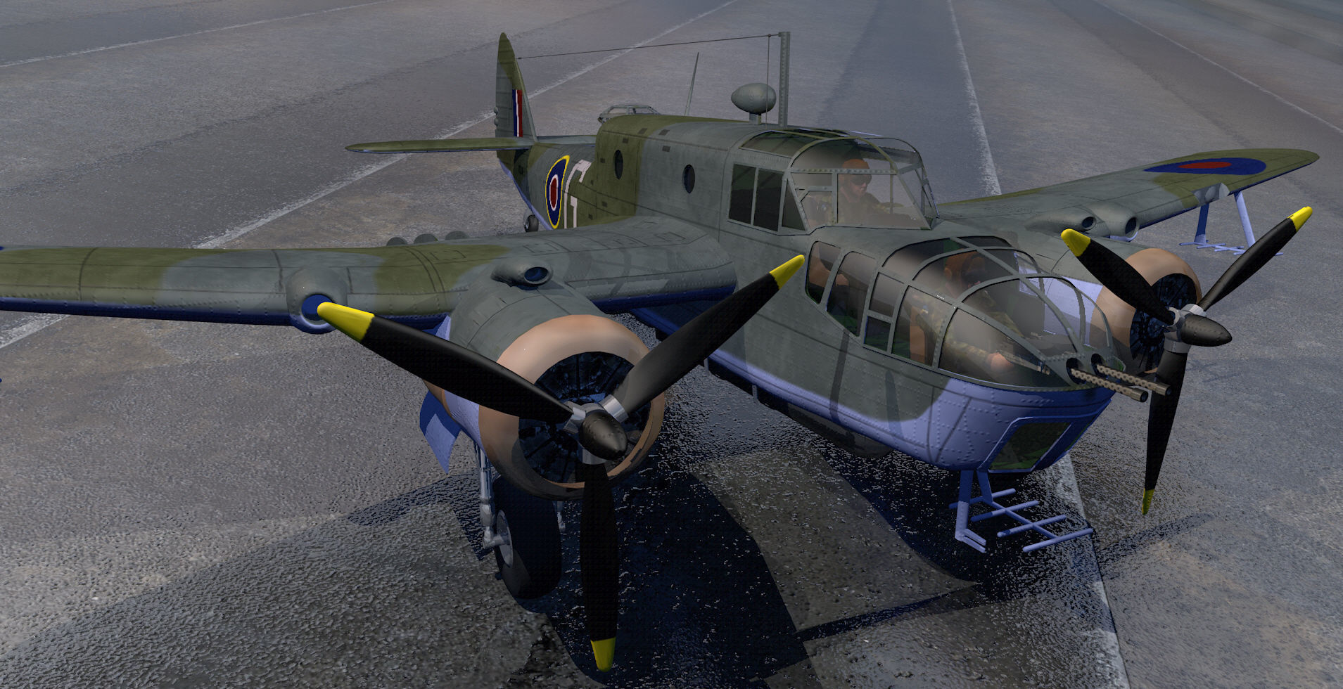 Bristol Beaufort Mk-2A 3D model_7