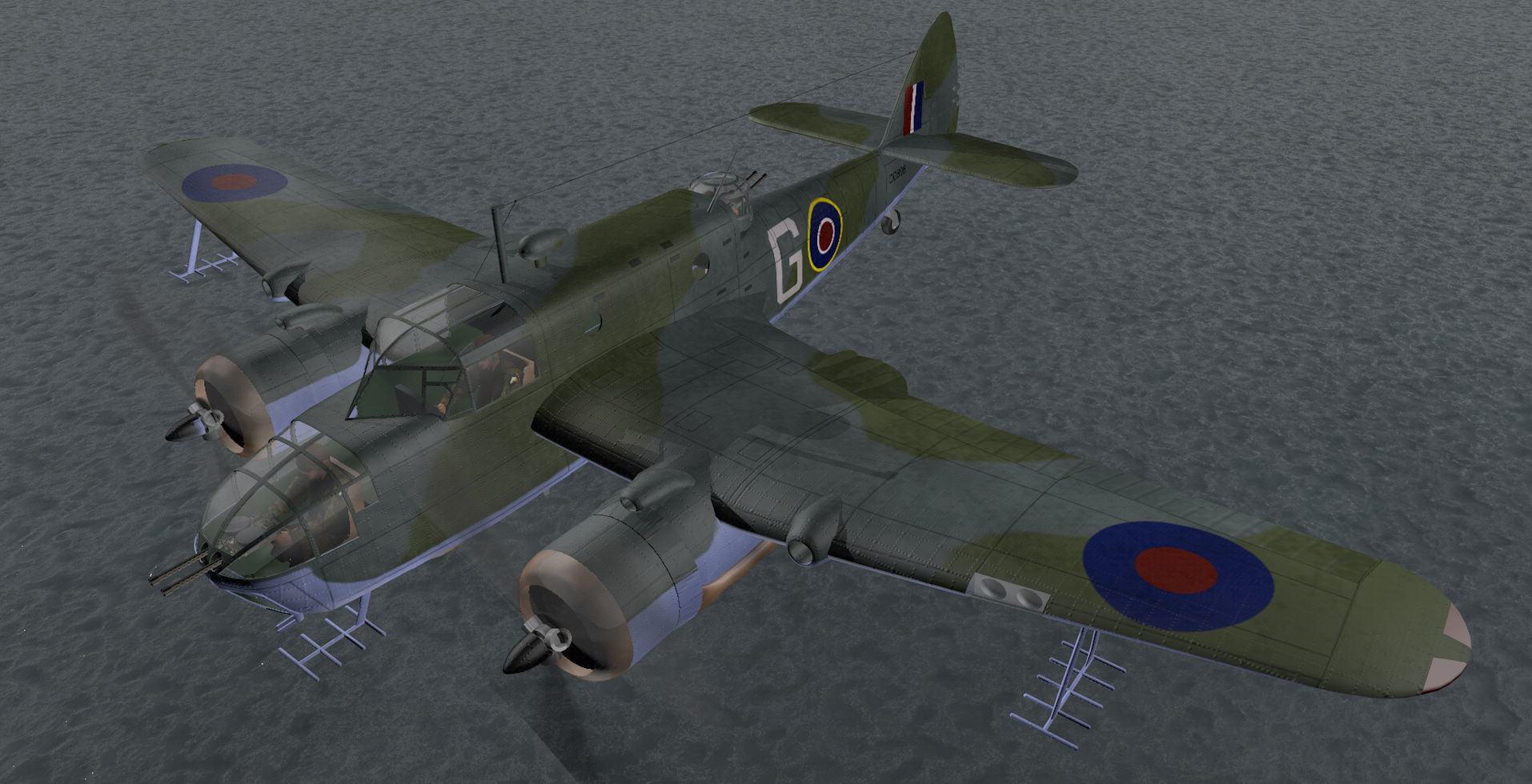 Bristol Beaufort Mk-2A 3D model_14