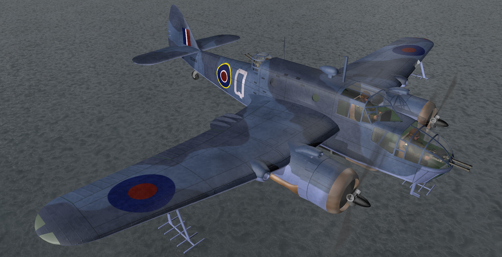 Bristol Beaufort Mk-2A 3D model_13