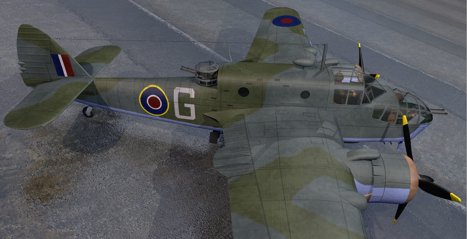Bristol Beaufort Mk-2A 3D model_10
