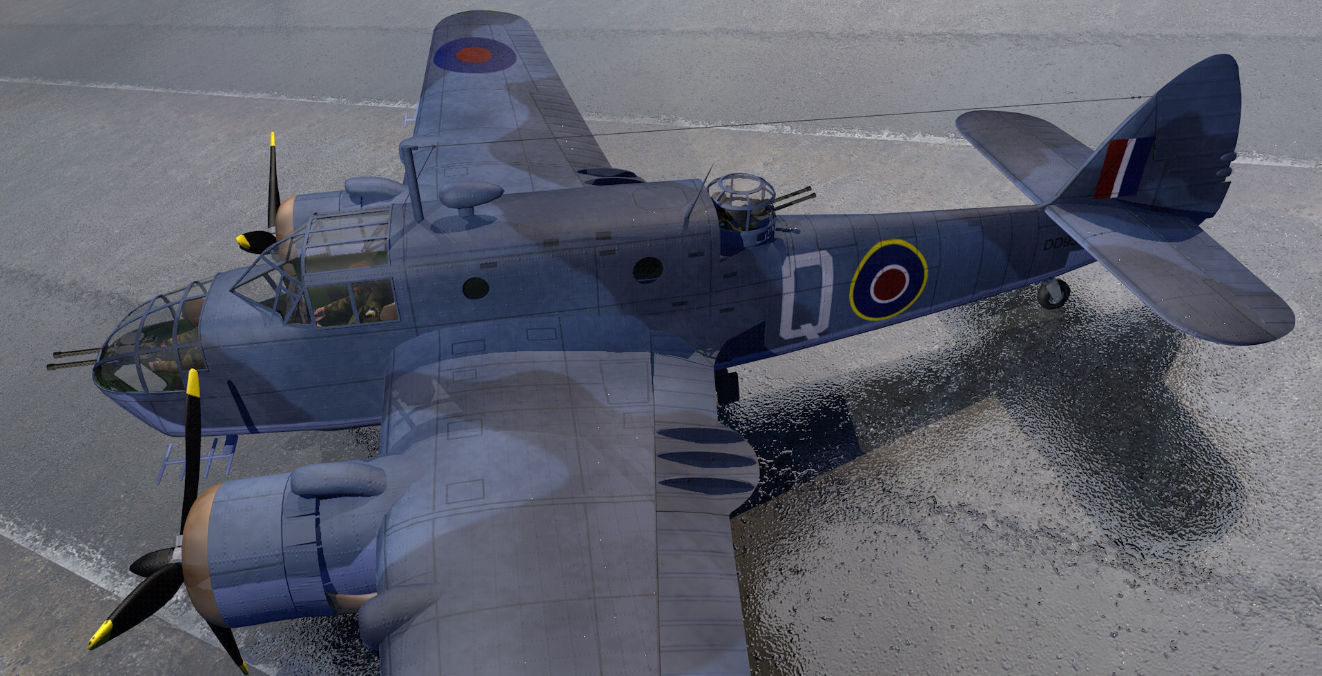 Bristol Beaufort Mk-2A 3D model_6