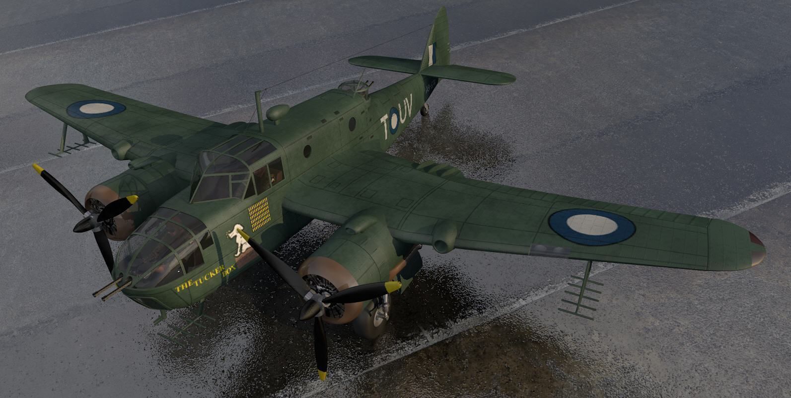 Bristol Beaufort Mk-2A 3D model_2