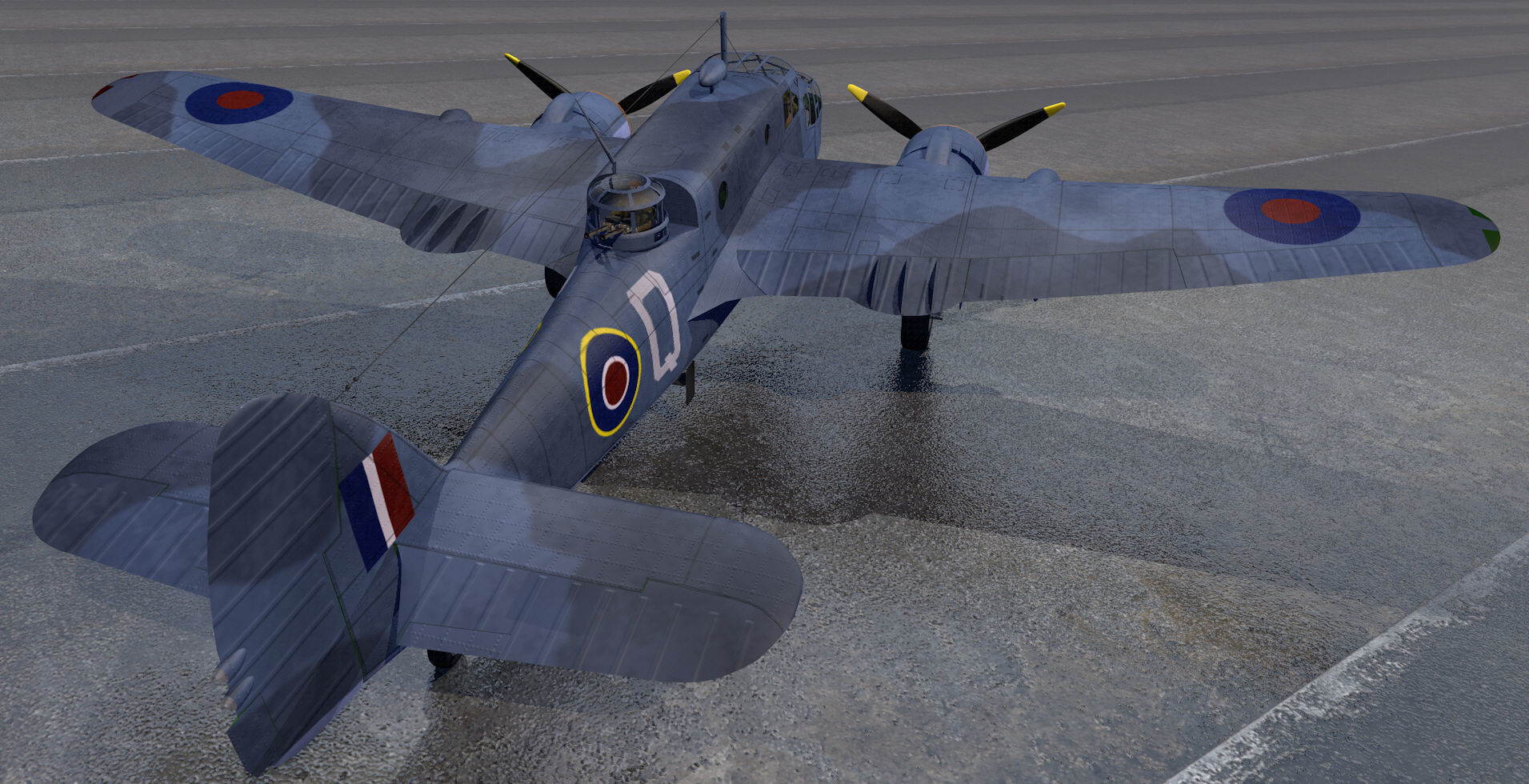 Bristol Beaufort Mk-2A 3D model_9