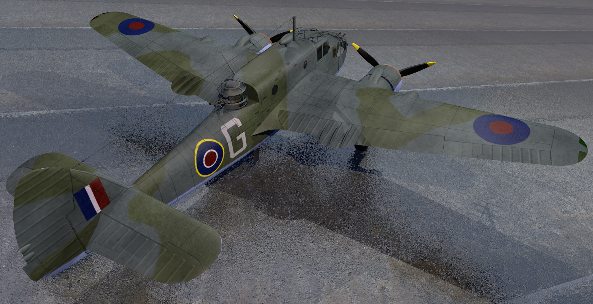 Bristol Beaufort Mk-2A 3D model_4