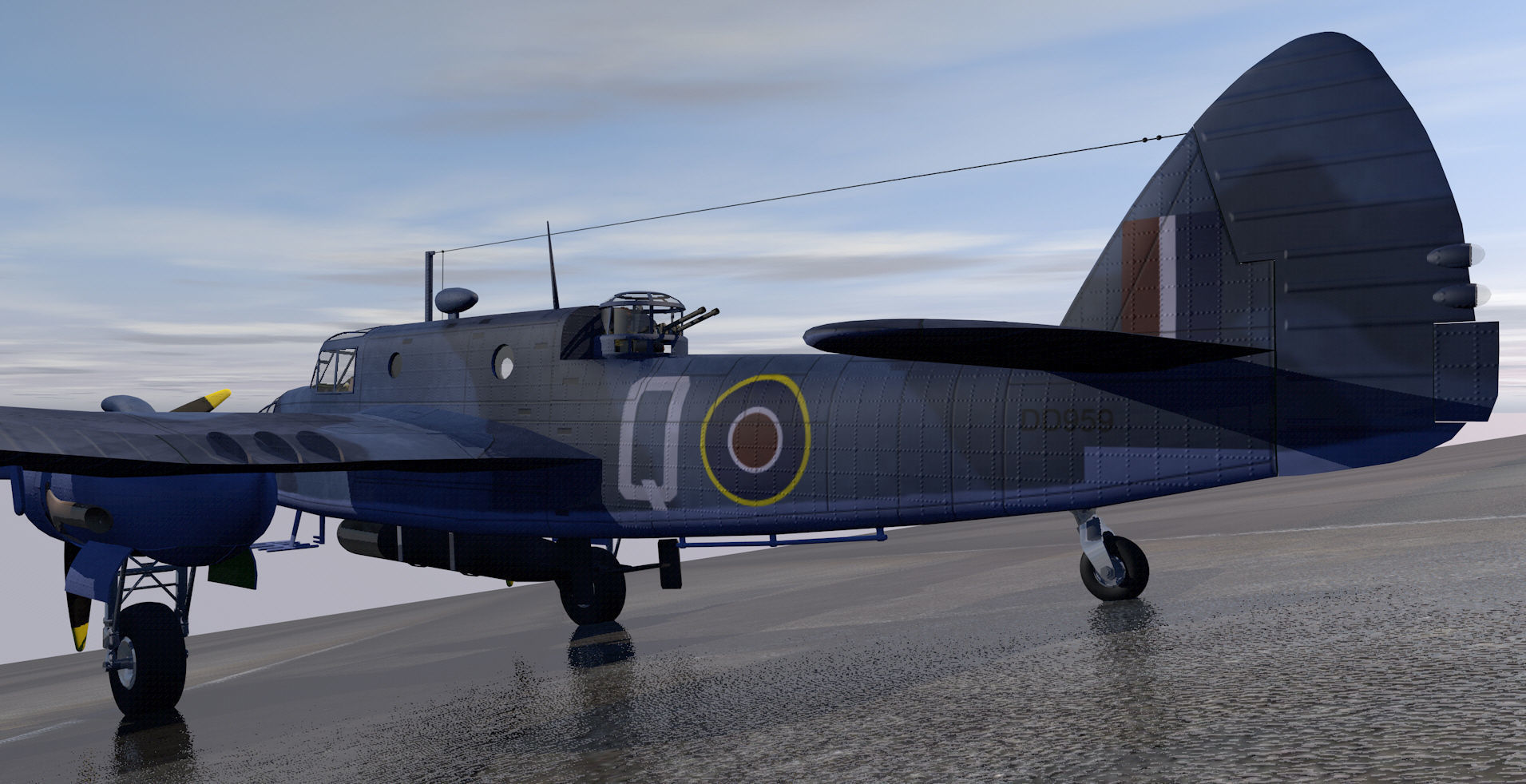 Bristol Beaufort Mk-2A 3D model_11