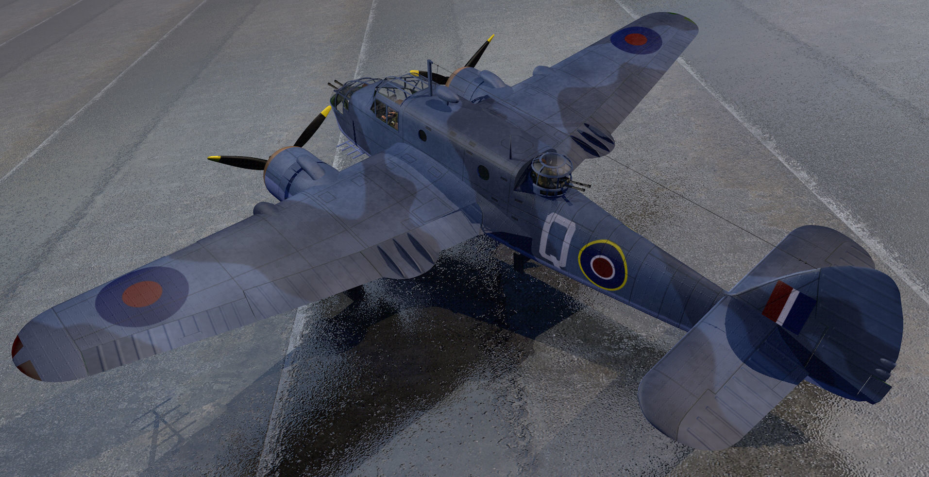 Bristol Beaufort Mk-2A 3D model_3