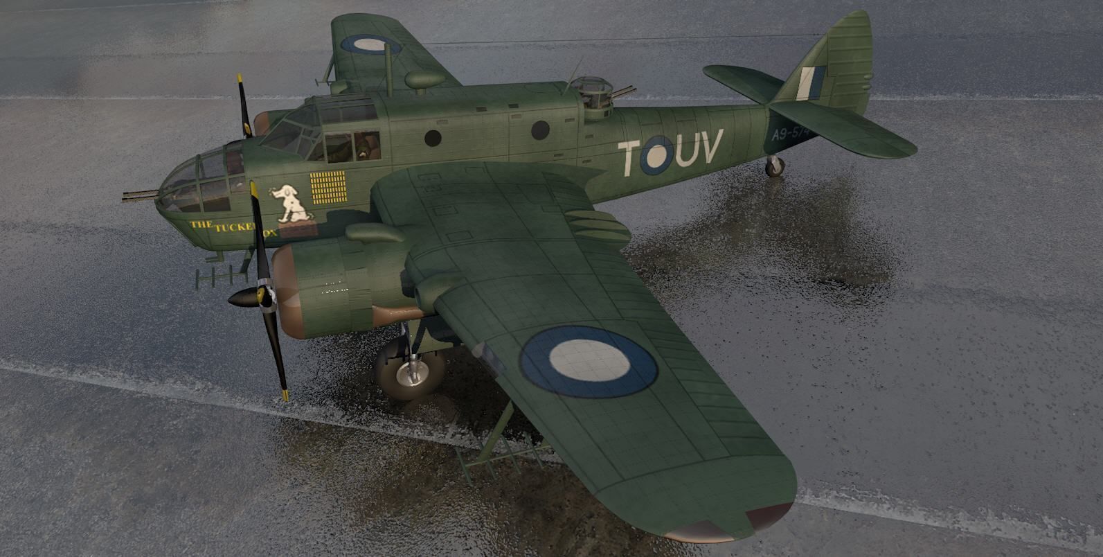 Bristol Beaufort Mk-2A 3D model_8