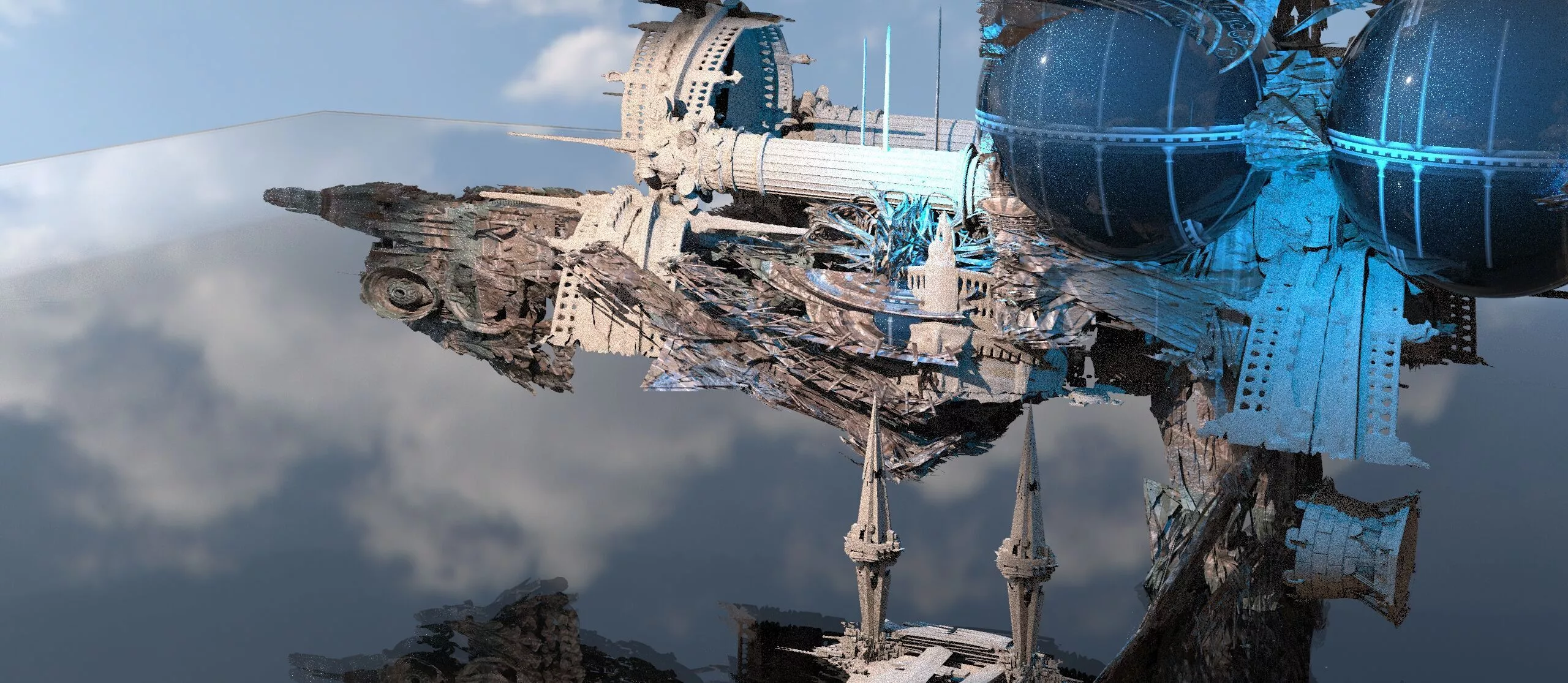 Egyptian Ship centre 3D model