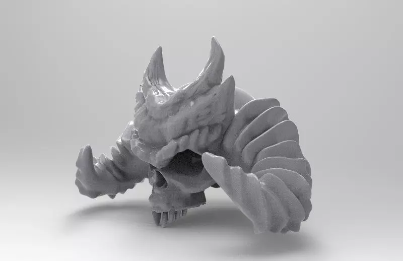 Devil Skull 3D print model_0