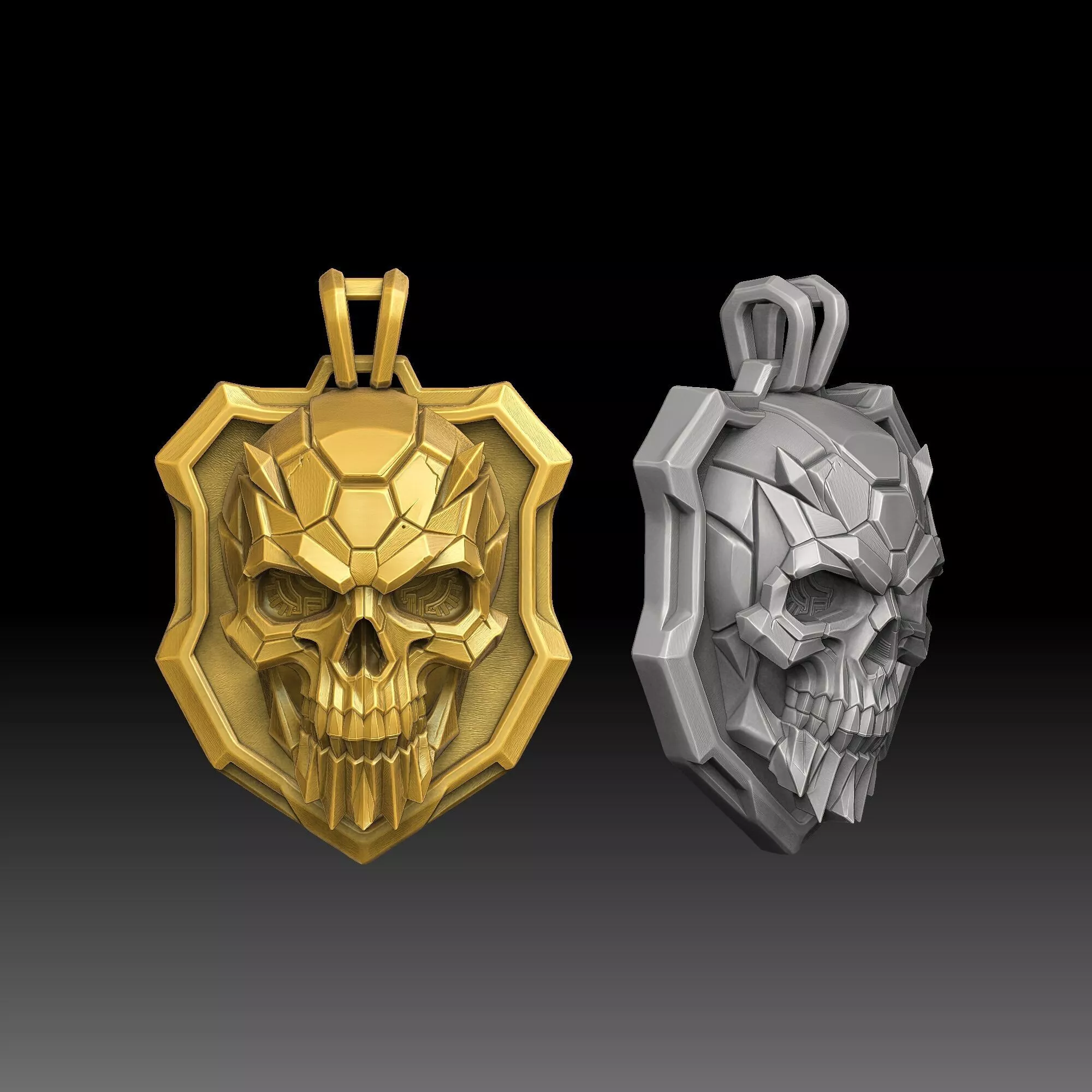 Negative Space Designs- one inch pendant Free 3D print model