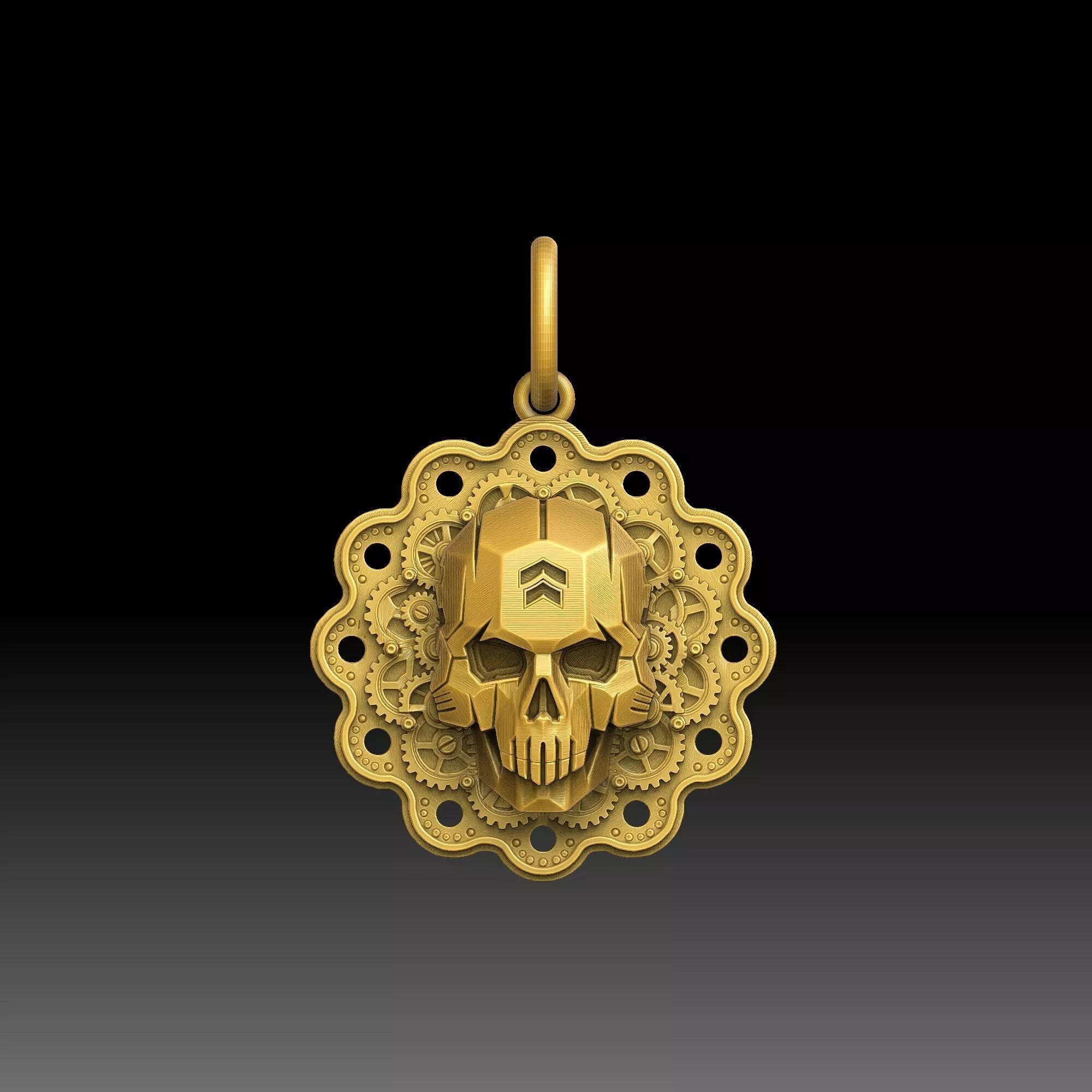 Negative Space Designs- one inch pendant 3D print model