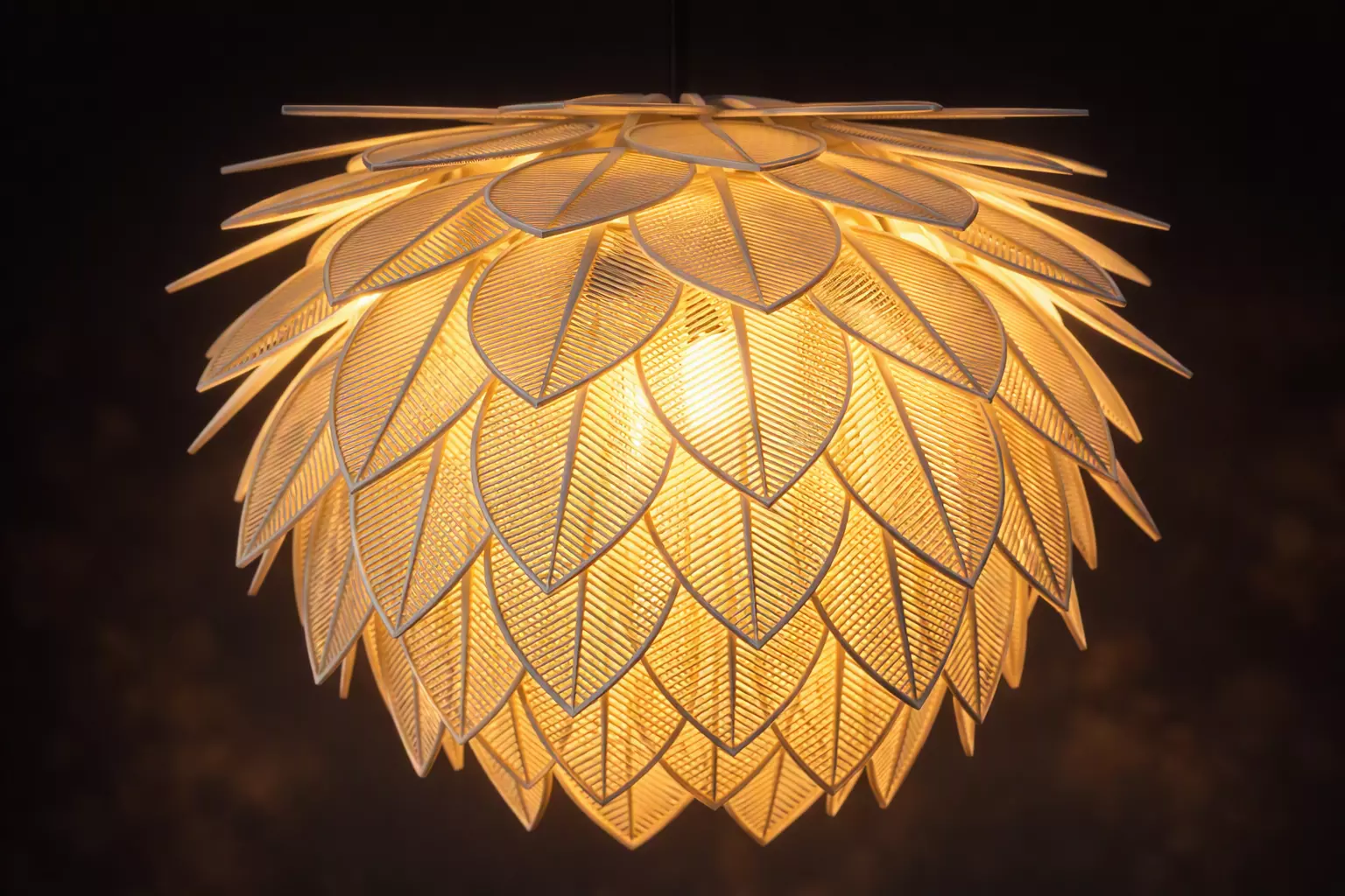 Lamp Leaf Pendant High Quality 3D Model Low-poly 3D model