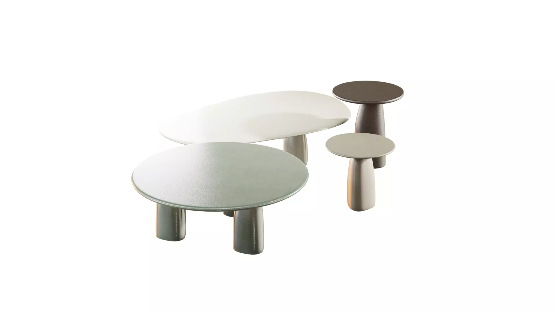 Coffee table set 3D model