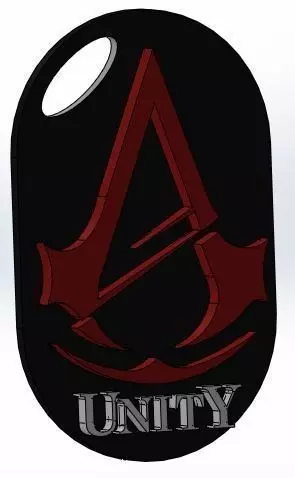 Assassins Creed - Unity Logo Free 3D print model