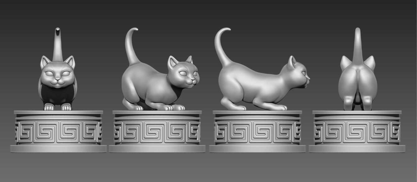 Chess Cats 3D print model_6