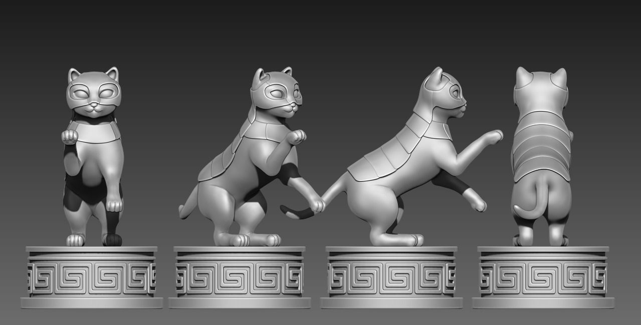 Chess Cats 3D print model_4