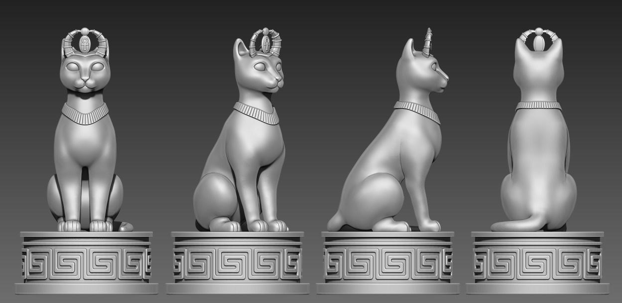 Chess Cats 3D print model_1