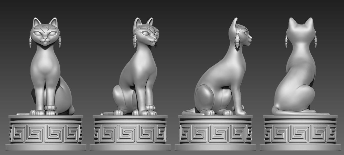 Chess Cats 3D print model_2
