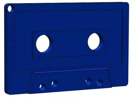 Cassette Keychain Free 3D print model