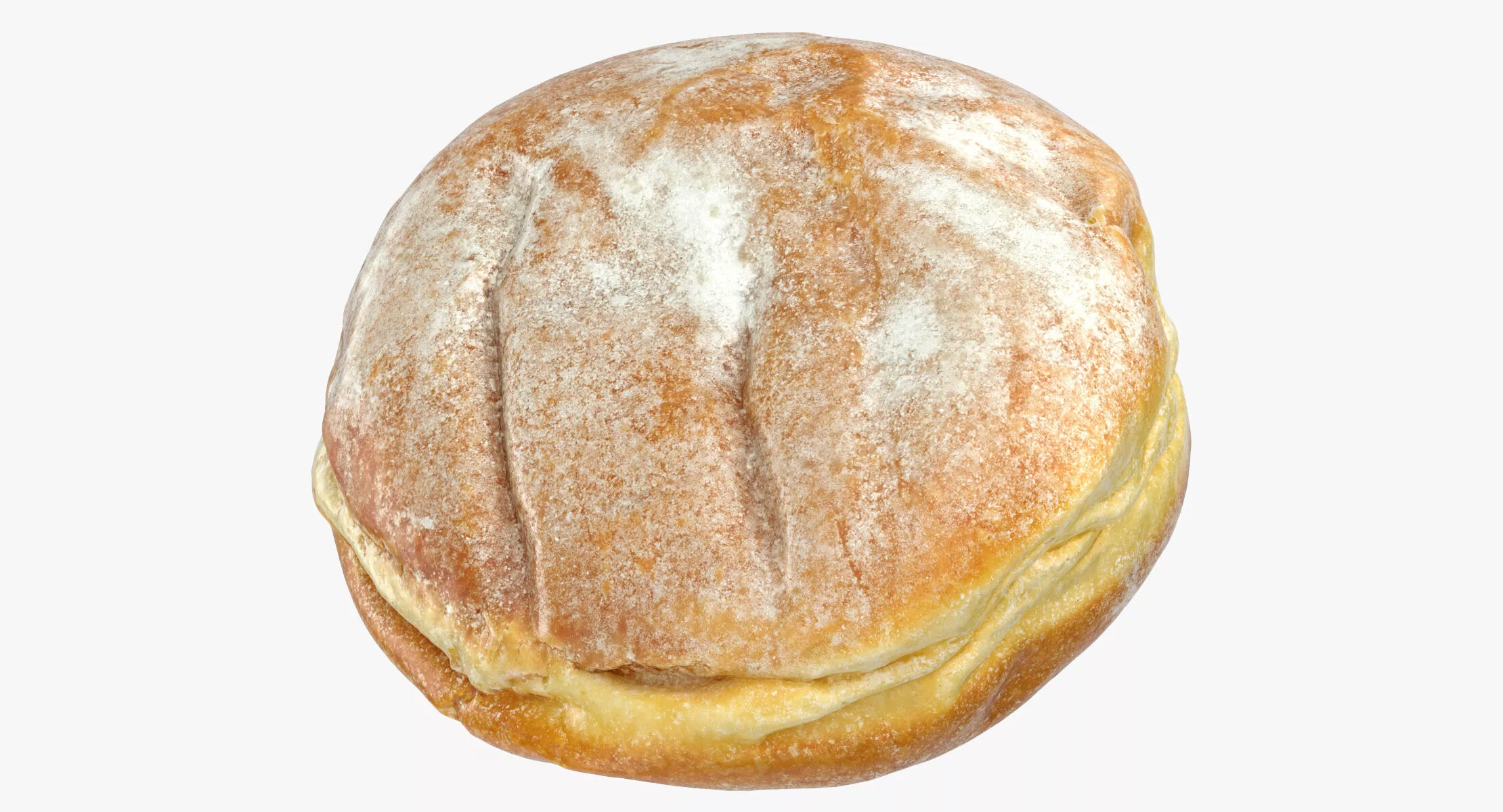 Powdered Donut 01 3D model