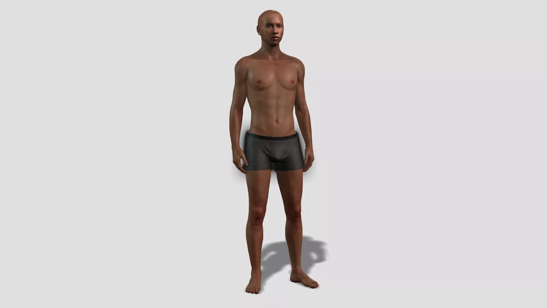 Detailed Black Male Character 3D model