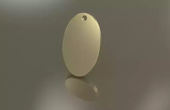 Oval Blank Pendants Pack  3D CAD Models 