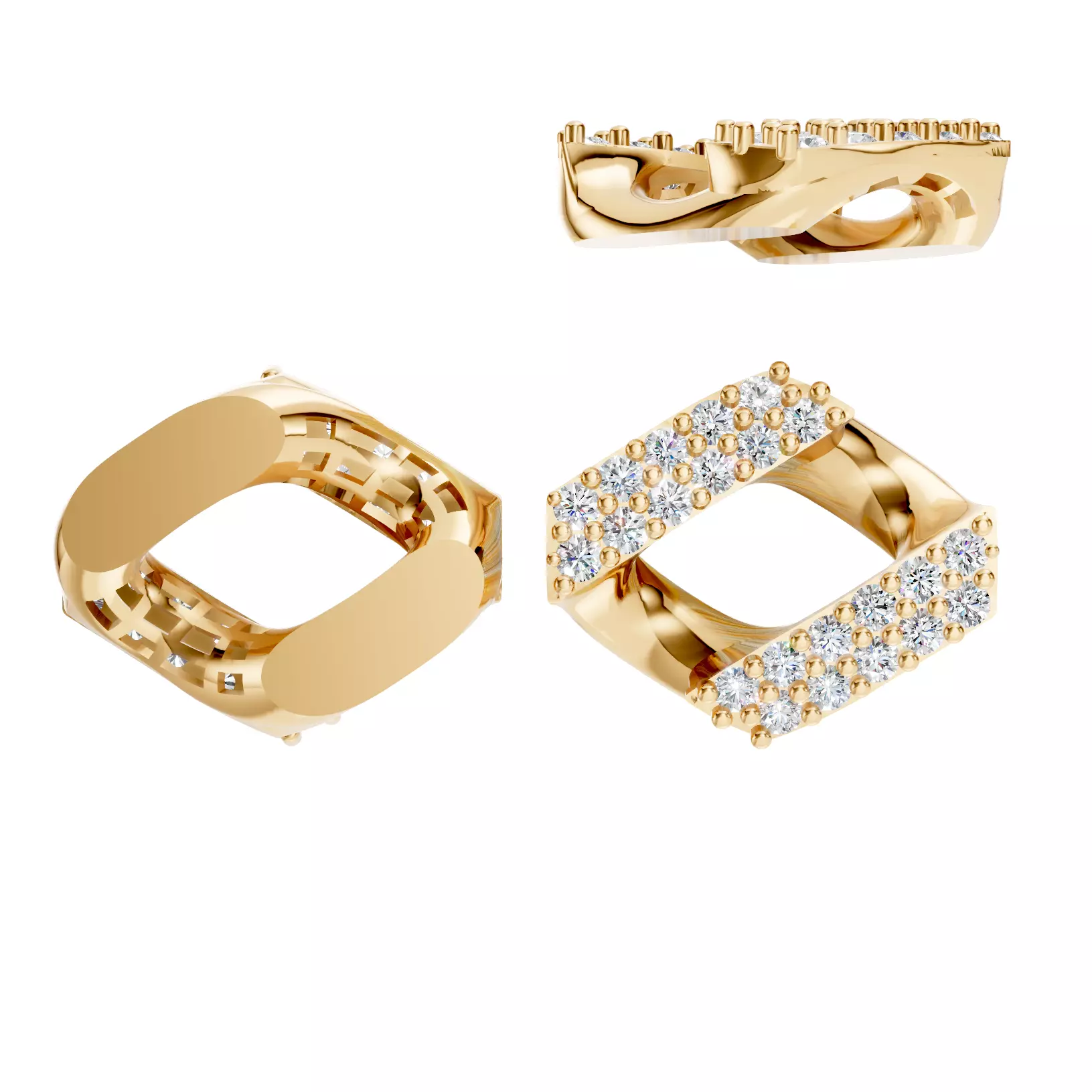 Cuban Bracelet jewelry 3D print model