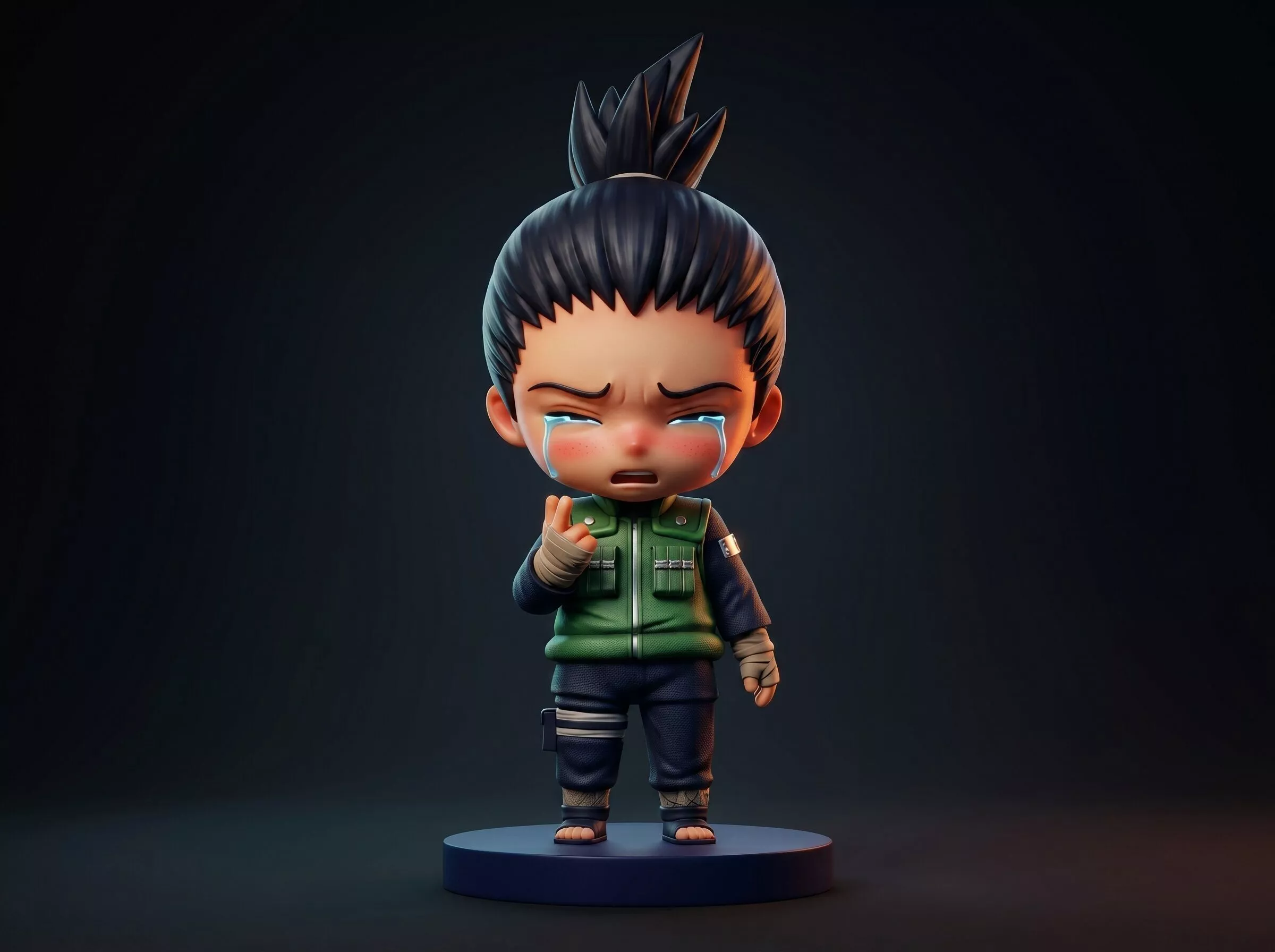 Shikamaru Nara Chibi 3D Printable Figurine 3D print model