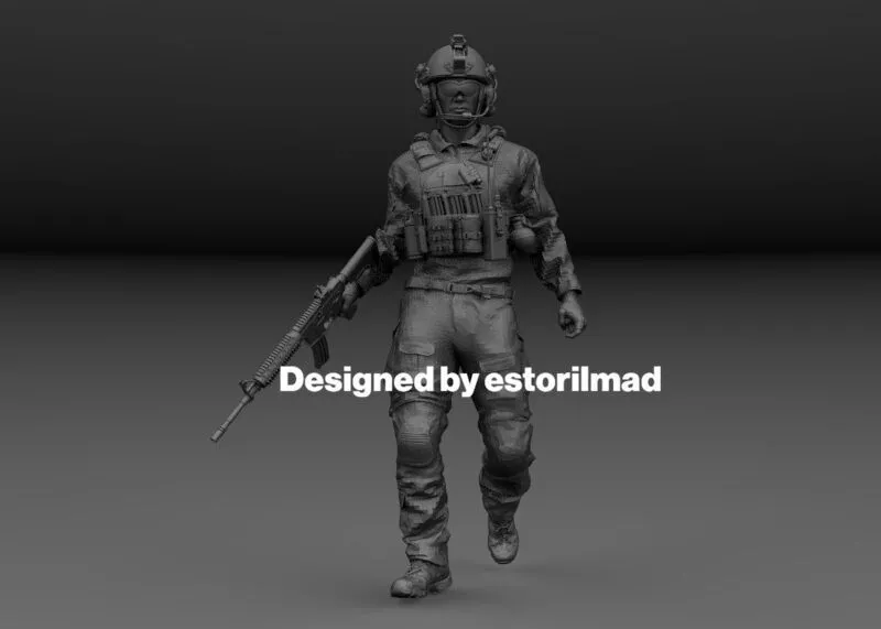 American Special Forces Special Ops v3 3D print model