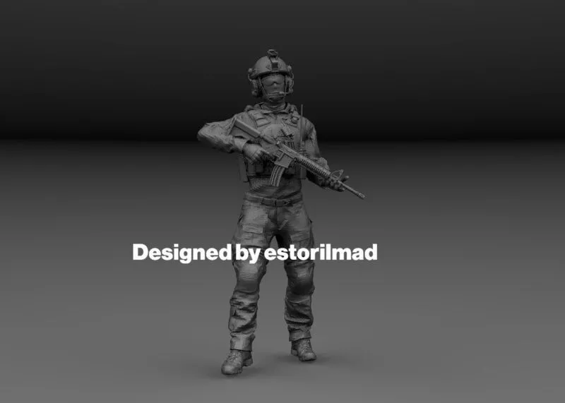 American Special Forces Special Ops v5 3D print model
