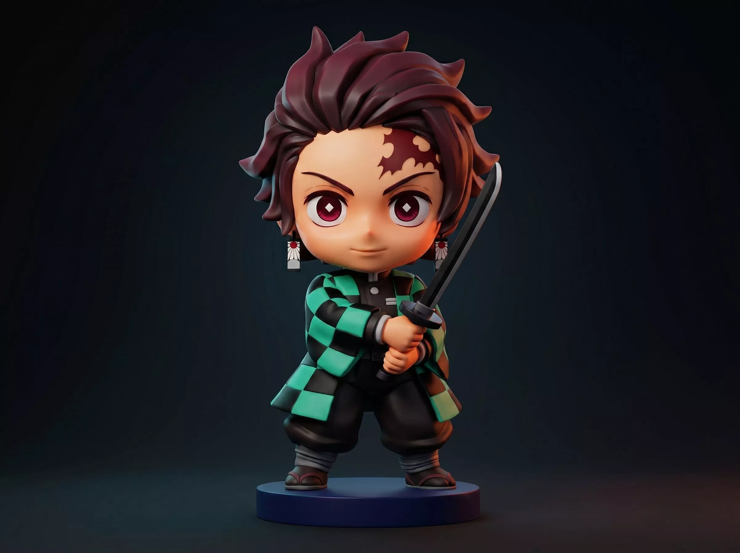 Kamado Chibi 3D Printable Figurine Anime 3D print model