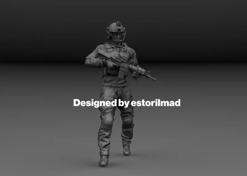 American Special Forces Special Ops v8 3D print model