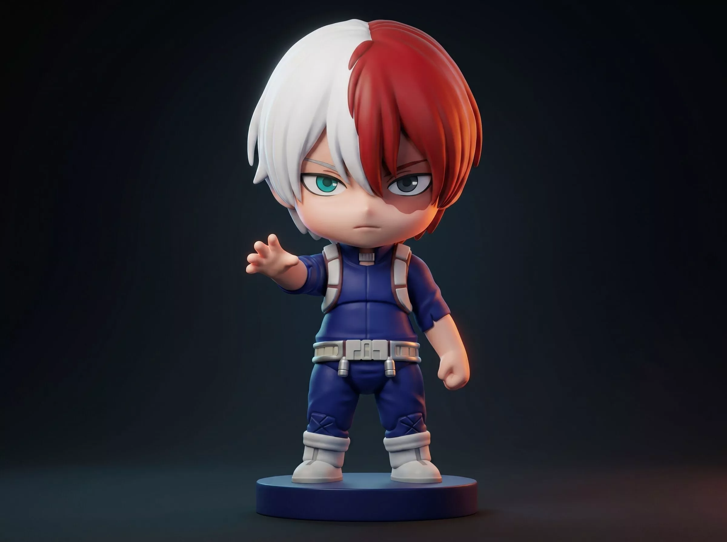 Shoto Todoroki Chibi 3D Printable Figurine Anime 3D print model