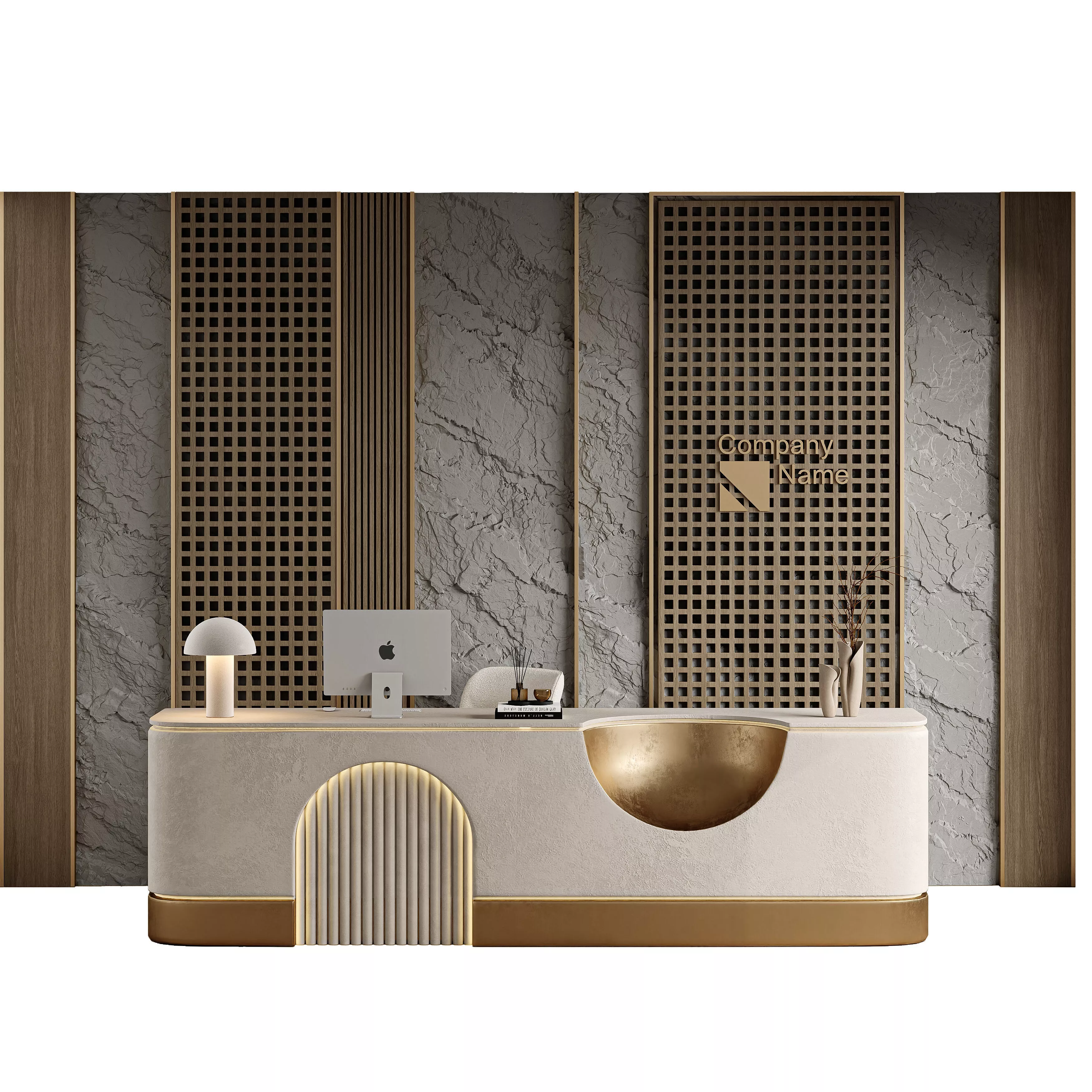 Reception - Office Furniture 02 3D model