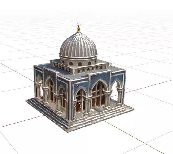 Islamic Mosque Building Miniature 3D print model