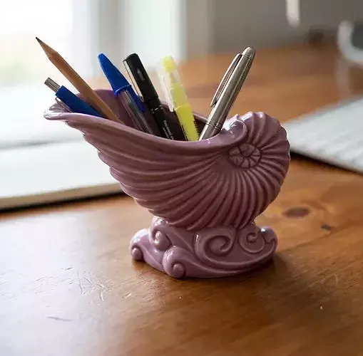 Nautilus Seashell Decor Vessel